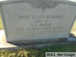 Mary Ellen Mcdaniel Wright