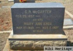 Mary Ann Knox Mccarter