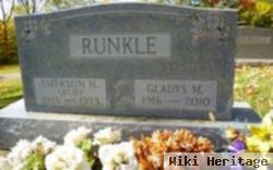 Gladys M Willmeth Runkle