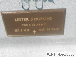 Lester J Hopkins