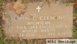 Edwin D Clemons