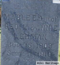 Mable E Lehman