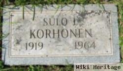 Sulo L Korhonen