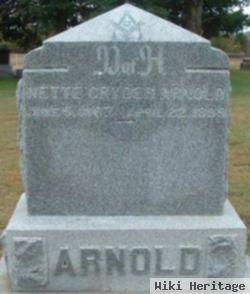 Janette L. "nettie" Cryder Arnold