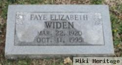 Faye Elizabeth Widen