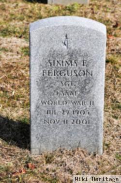 Sgt Simms E Ferguson