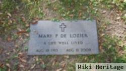 Mary P De Lozier