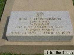 Ben E Henderson