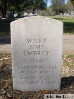 Wiley Sims Embrey