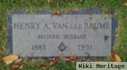 Henry Anthony Van Der Baume