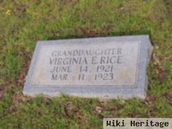 Virginia E Rice