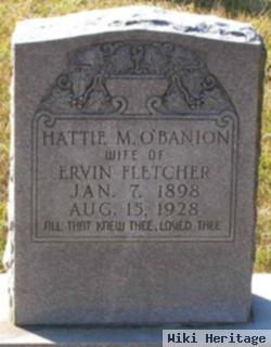 Hattie M O'banion Fletcher