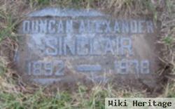 Duncan Alexander Sinclair