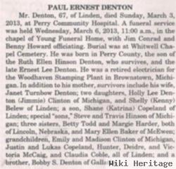 Paul Ernest Denton