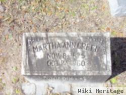 Martha Ann "mattie" Rhoden Green