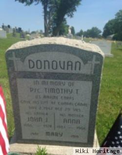 Pfc Timothy Thomas Donovan