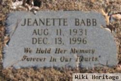 Jeanette Babb Veasey