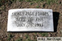 Sidney Page Forbes