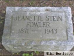 Jeanette Crumrine Stein Fowler