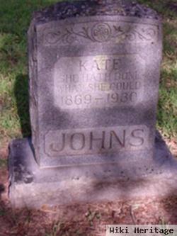 Katherine "kate" Burgess Johns