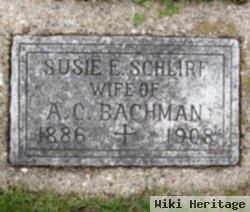 Susanna E "susie" Schlirf Bachmann