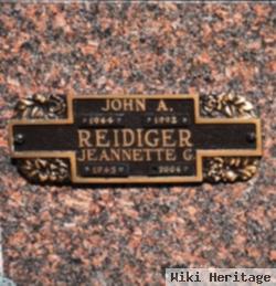 John A Reidiger