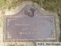 Hannah E. Lewis Lewis