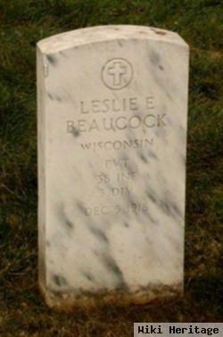 Leslie E Beaucock