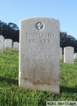 Pvt Simplisio Ablasa