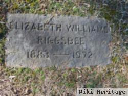 Frances Elizabeth "lizzie" Williams Riggsbee