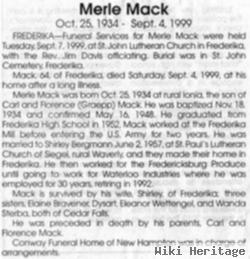 Merle F Mack