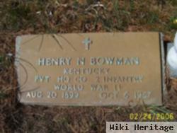 Henry N Bowman