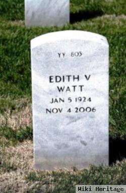 Edith V Watt