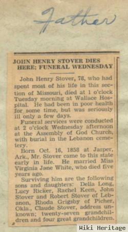 John Henry Stover