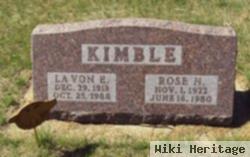 Lavon E Kimble