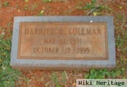 Harriet B Coleman