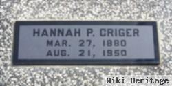 Hannah Permilia Baughman Criger