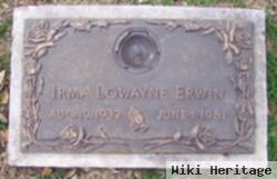 Irma Lowayne Erwin