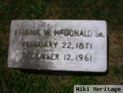 Frank W Mcdonald, Sr