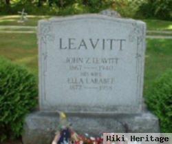 John Z Leavitt