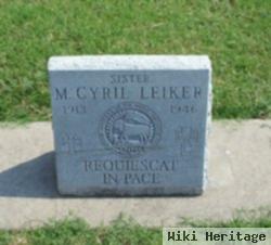 Sr M. Cyril Leiker