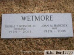 Joan M Hancock Wetmore