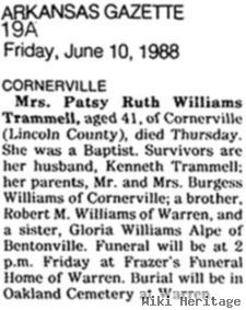 Patsy Ruth Williams Trammell