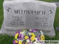 John D "shorty" Melovasich