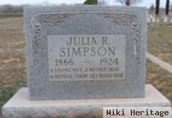 Julia R Carruth Simpson