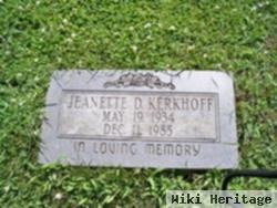 Jeannette Delores Payton Kerkhoff