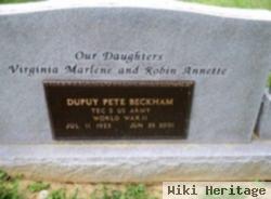 Dupuy "pete" Beckham