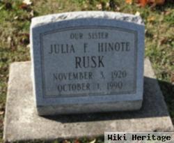 Julia F Hinote Rusk