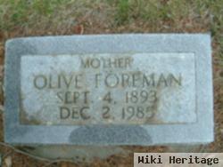 Olive G Smith Foreman