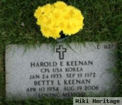 Harold E Keenan